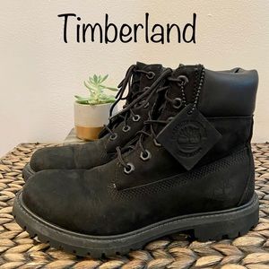 Timberland - Black Waterproof Suede Boots sz 6.5 Winter boots